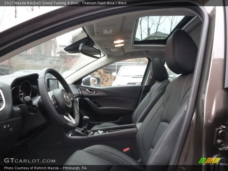 Titanium Flash Mica / Black 2017 Mazda MAZDA3 Grand Touring 4 Door