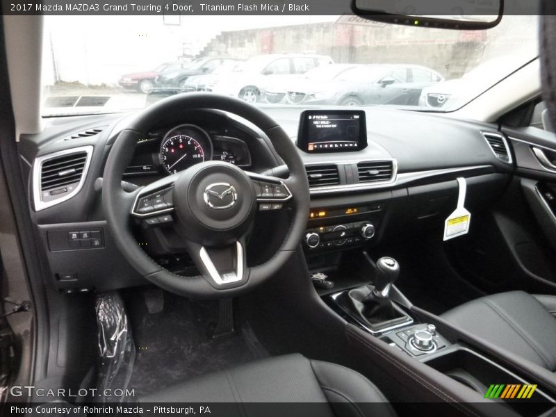Titanium Flash Mica / Black 2017 Mazda MAZDA3 Grand Touring 4 Door