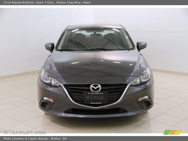 Meteor Gray Mica / Black 2014 Mazda MAZDA3 i Sport 4 Door