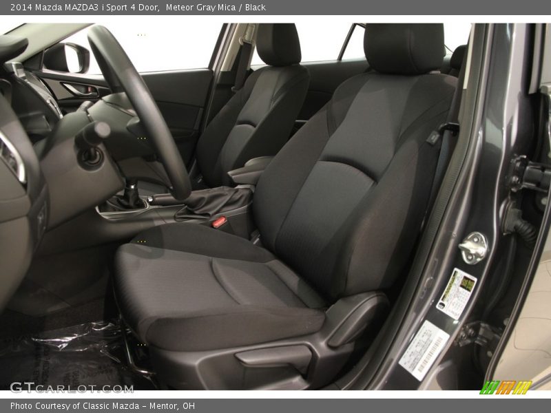 Meteor Gray Mica / Black 2014 Mazda MAZDA3 i Sport 4 Door