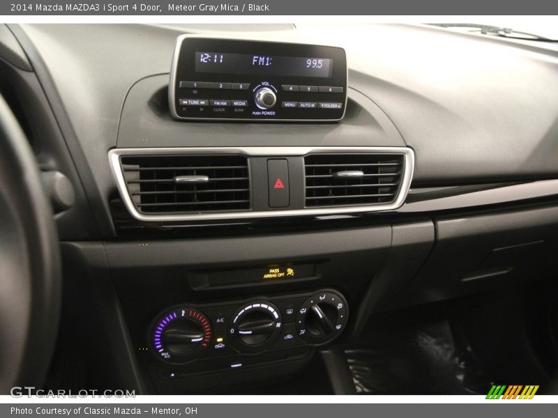 Meteor Gray Mica / Black 2014 Mazda MAZDA3 i Sport 4 Door