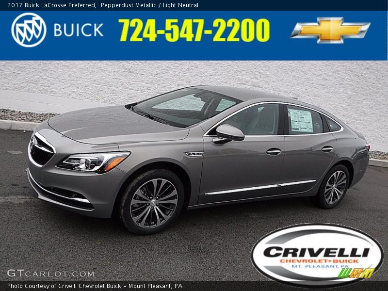 Pepperdust Metallic / Light Neutral 2017 Buick LaCrosse Preferred