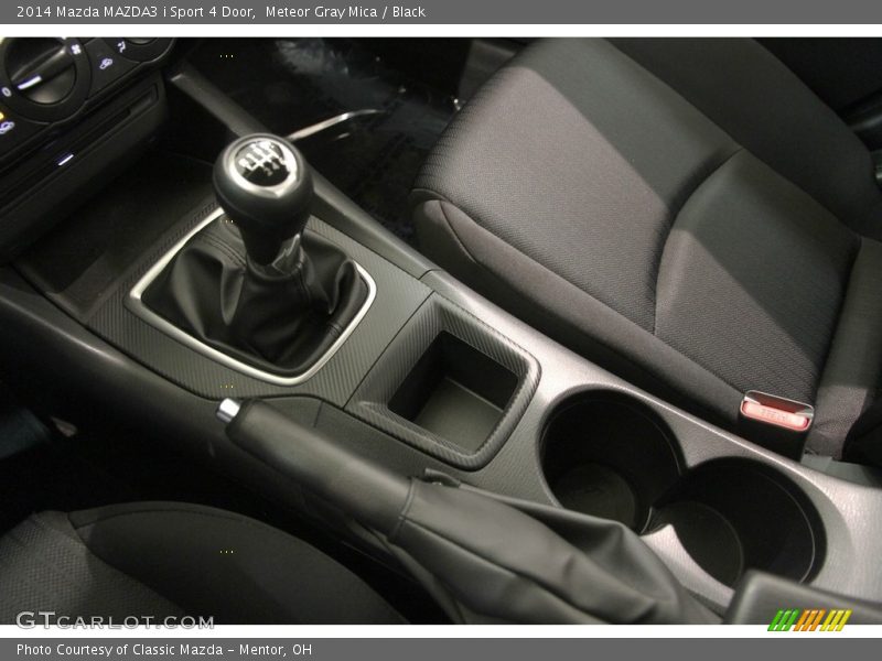 Meteor Gray Mica / Black 2014 Mazda MAZDA3 i Sport 4 Door