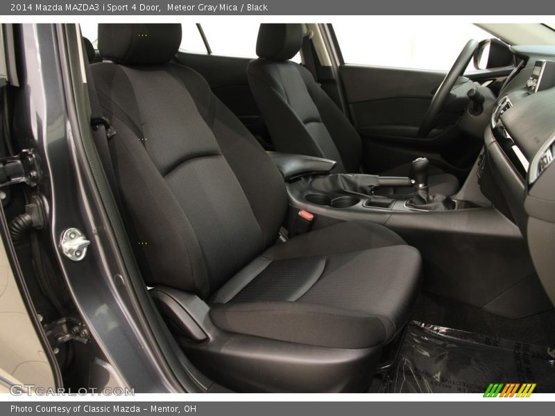 Meteor Gray Mica / Black 2014 Mazda MAZDA3 i Sport 4 Door