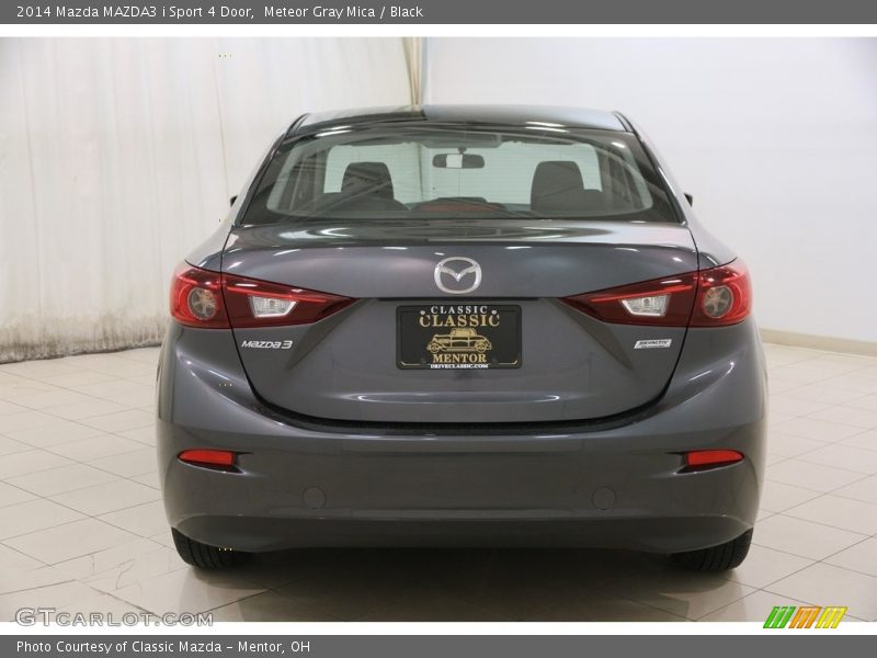 Meteor Gray Mica / Black 2014 Mazda MAZDA3 i Sport 4 Door