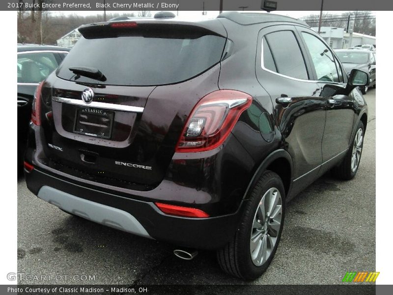 Black Cherry Metallic / Ebony 2017 Buick Encore Preferred