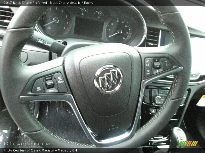 Black Cherry Metallic / Ebony 2017 Buick Encore Preferred