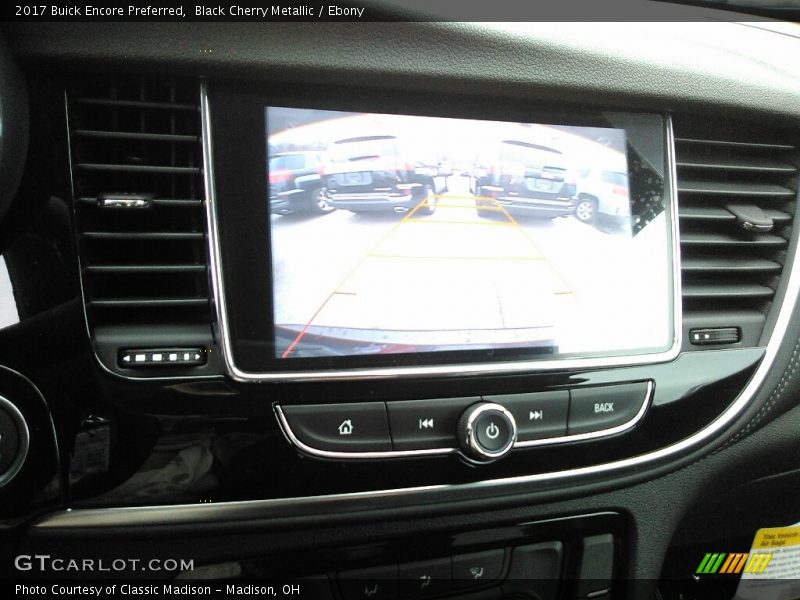 Black Cherry Metallic / Ebony 2017 Buick Encore Preferred
