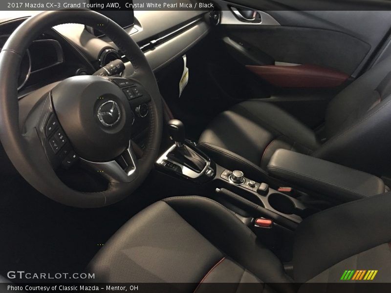 Crystal White Pearl Mica / Black 2017 Mazda CX-3 Grand Touring AWD