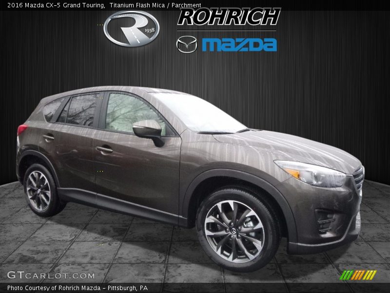 Titanium Flash Mica / Parchment 2016 Mazda CX-5 Grand Touring