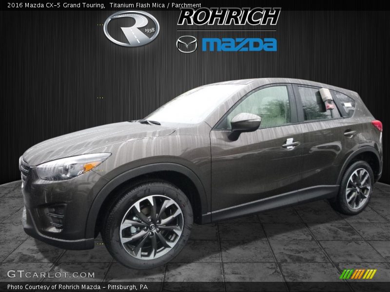 Titanium Flash Mica / Parchment 2016 Mazda CX-5 Grand Touring