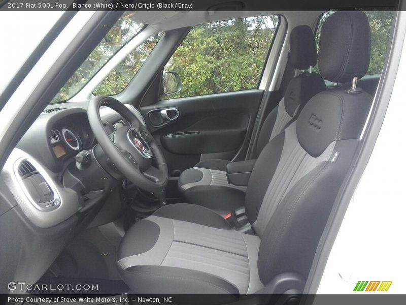  2017 500L Pop Nero/Grigio (Black/Gray) Interior