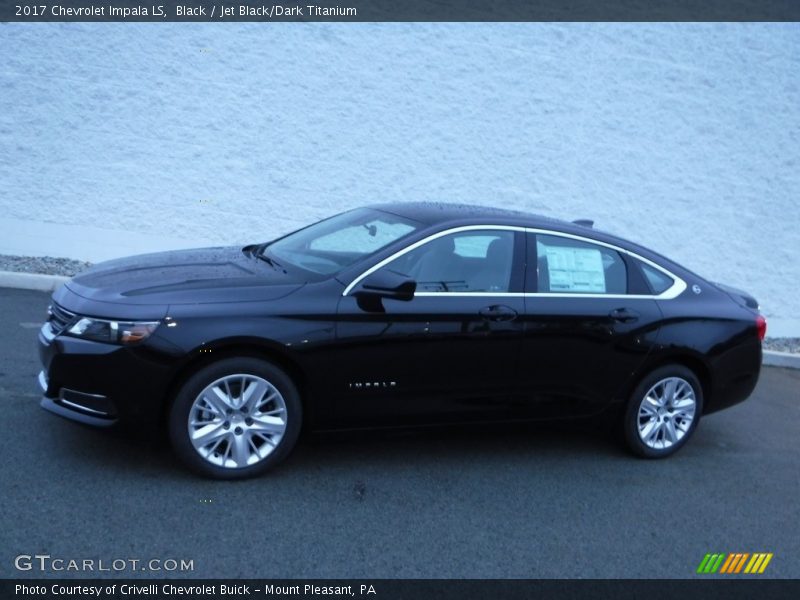 Black / Jet Black/Dark Titanium 2017 Chevrolet Impala LS