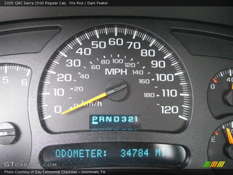 Fire Red / Dark Pewter 2005 GMC Sierra 1500 Regular Cab