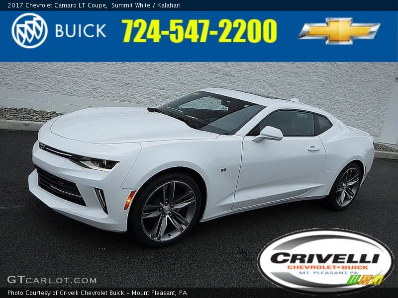 Summit White / Kalahari 2017 Chevrolet Camaro LT Coupe
