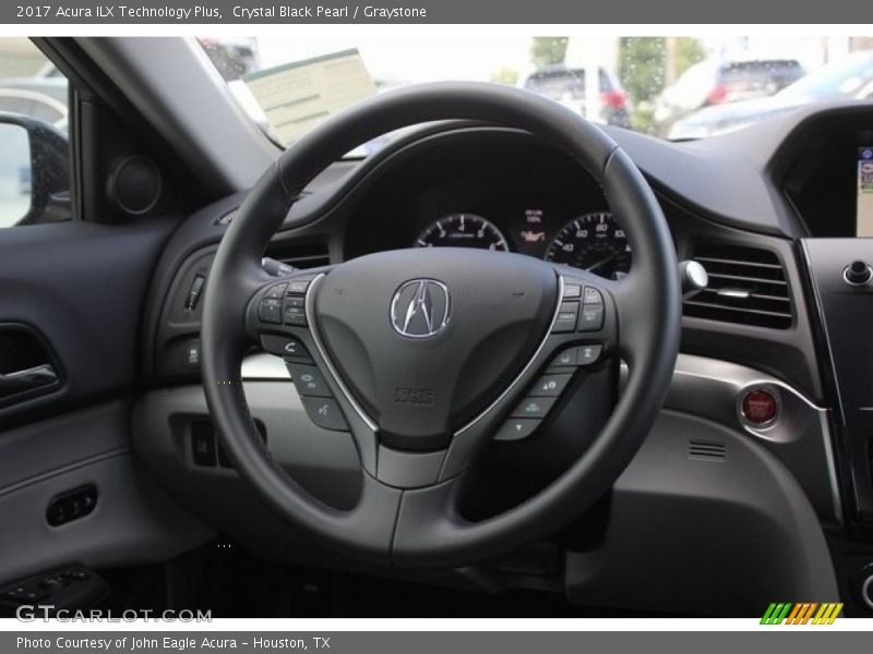 Crystal Black Pearl / Graystone 2017 Acura ILX Technology Plus