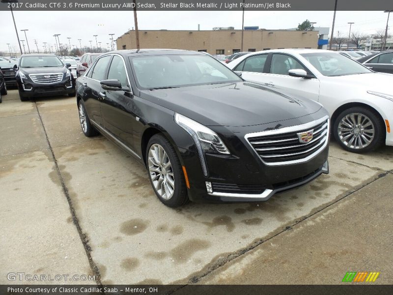 Stellar Black Metallic / Light Platinum/Jet Black 2017 Cadillac CT6 3.6 Premium Luxury AWD Sedan