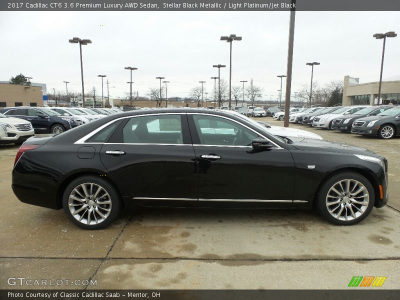 Stellar Black Metallic / Light Platinum/Jet Black 2017 Cadillac CT6 3.6 Premium Luxury AWD Sedan