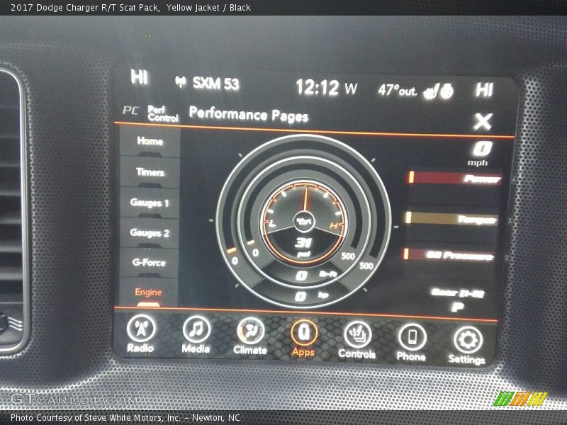 Yellow Jacket / Black 2017 Dodge Charger R/T Scat Pack