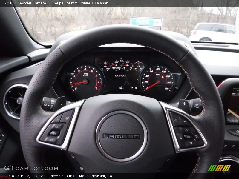 Summit White / Kalahari 2017 Chevrolet Camaro LT Coupe