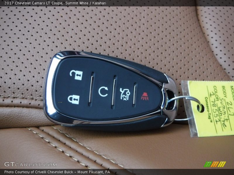 Summit White / Kalahari 2017 Chevrolet Camaro LT Coupe