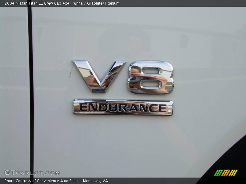White / Graphite/Titanium 2004 Nissan Titan LE Crew Cab 4x4