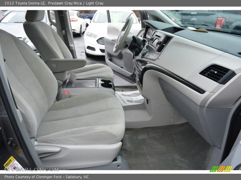 Predawn Gray Mica / Light Gray 2013 Toyota Sienna LE