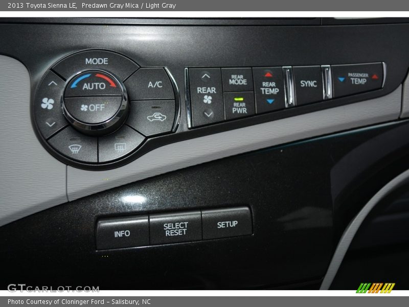 Predawn Gray Mica / Light Gray 2013 Toyota Sienna LE