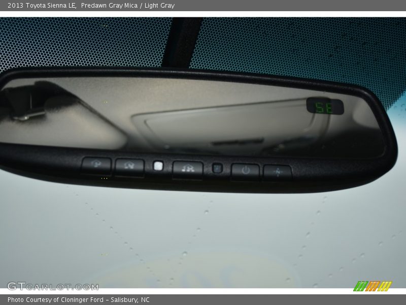 Predawn Gray Mica / Light Gray 2013 Toyota Sienna LE