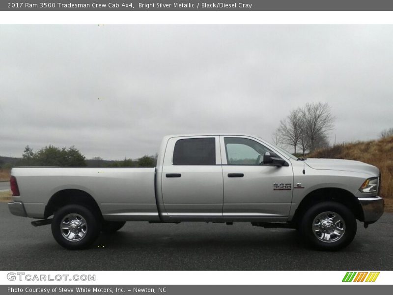 Bright Silver Metallic / Black/Diesel Gray 2017 Ram 3500 Tradesman Crew Cab 4x4