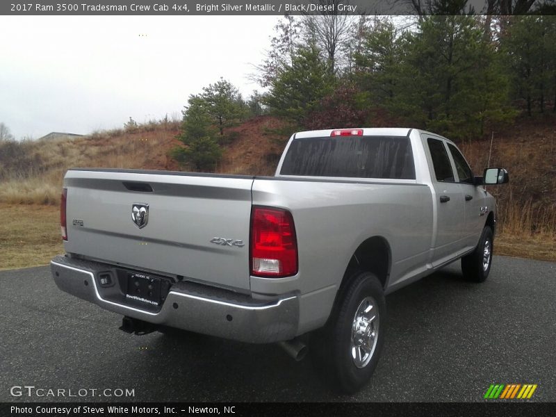 Bright Silver Metallic / Black/Diesel Gray 2017 Ram 3500 Tradesman Crew Cab 4x4
