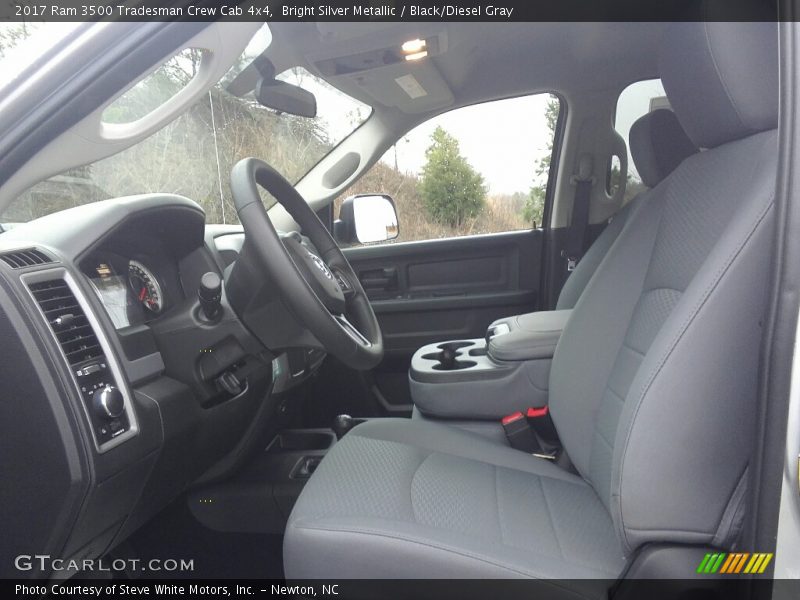 Bright Silver Metallic / Black/Diesel Gray 2017 Ram 3500 Tradesman Crew Cab 4x4