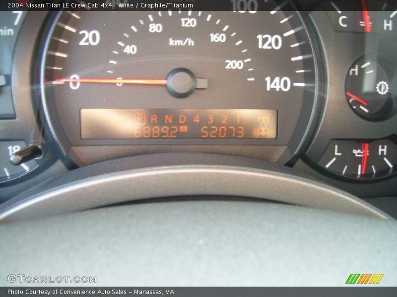 White / Graphite/Titanium 2004 Nissan Titan LE Crew Cab 4x4