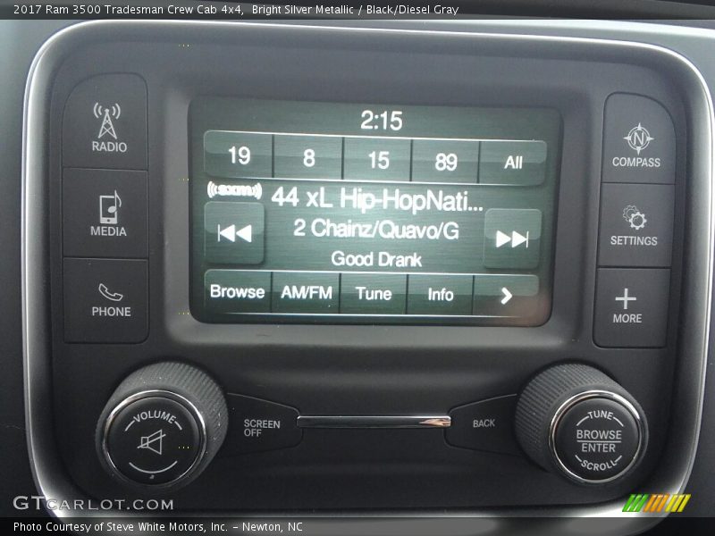 Bright Silver Metallic / Black/Diesel Gray 2017 Ram 3500 Tradesman Crew Cab 4x4