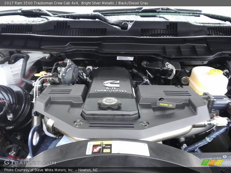Bright Silver Metallic / Black/Diesel Gray 2017 Ram 3500 Tradesman Crew Cab 4x4