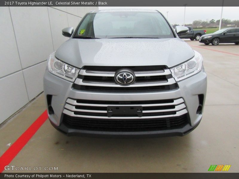 Celestial Silver Metallic / Black 2017 Toyota Highlander LE