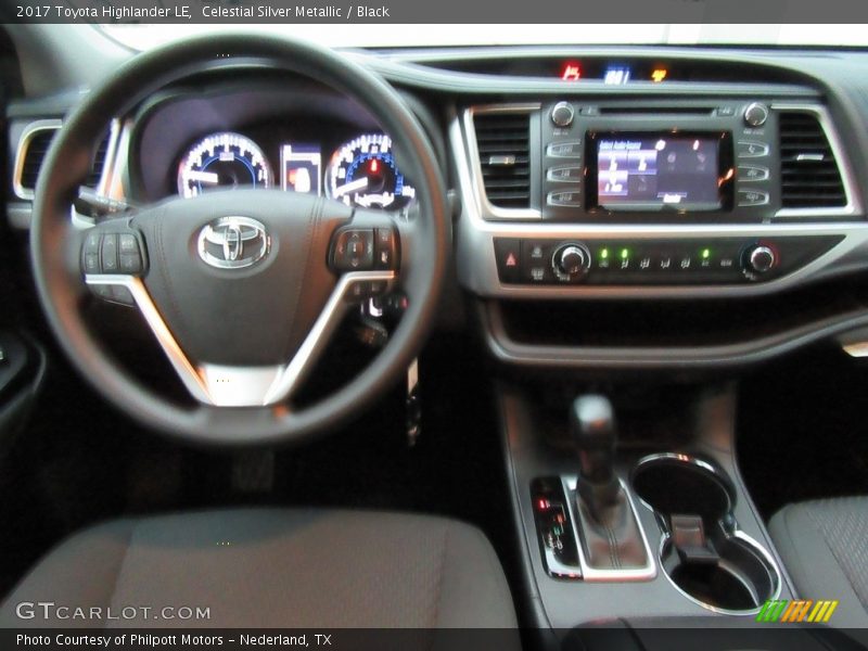 Celestial Silver Metallic / Black 2017 Toyota Highlander LE