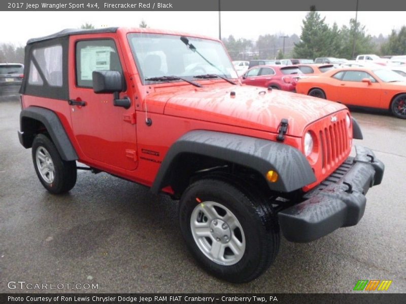 Firecracker Red / Black 2017 Jeep Wrangler Sport 4x4