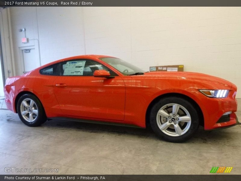Race Red / Ebony 2017 Ford Mustang V6 Coupe