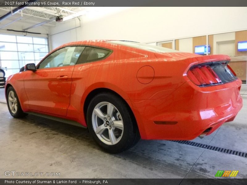 Race Red / Ebony 2017 Ford Mustang V6 Coupe