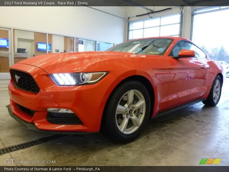 Race Red / Ebony 2017 Ford Mustang V6 Coupe
