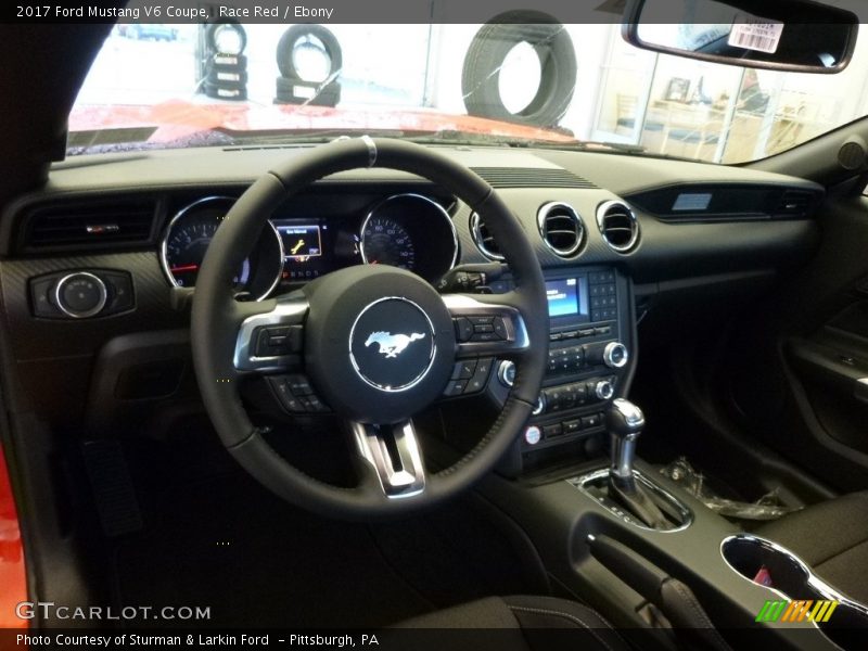 Race Red / Ebony 2017 Ford Mustang V6 Coupe