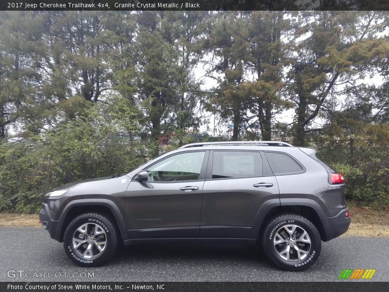 Granite Crystal Metallic / Black 2017 Jeep Cherokee Trailhawk 4x4