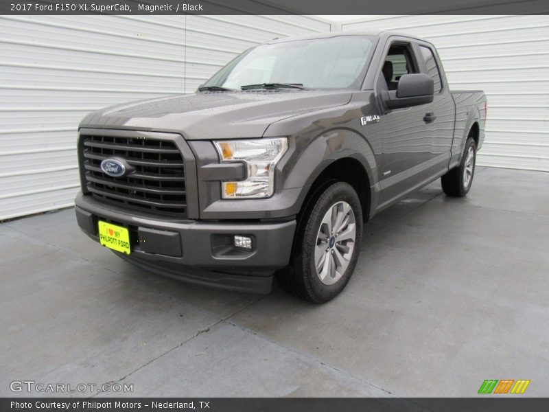 Magnetic / Black 2017 Ford F150 XL SuperCab