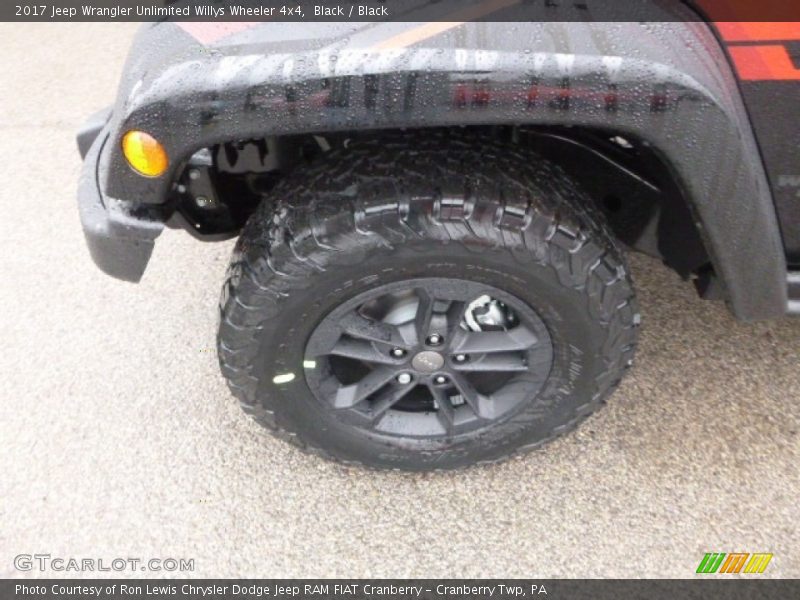 Black / Black 2017 Jeep Wrangler Unlimited Willys Wheeler 4x4
