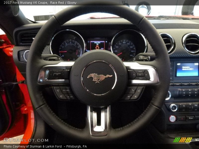 Race Red / Ebony 2017 Ford Mustang V6 Coupe