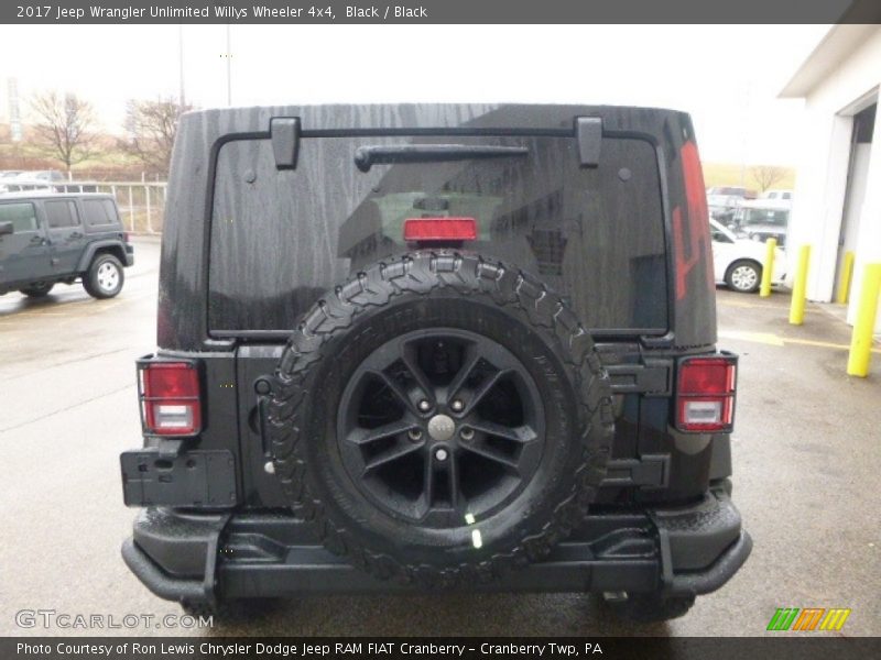 Black / Black 2017 Jeep Wrangler Unlimited Willys Wheeler 4x4