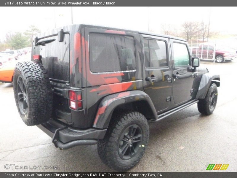 Black / Black 2017 Jeep Wrangler Unlimited Willys Wheeler 4x4