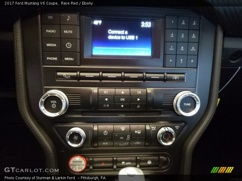 Race Red / Ebony 2017 Ford Mustang V6 Coupe