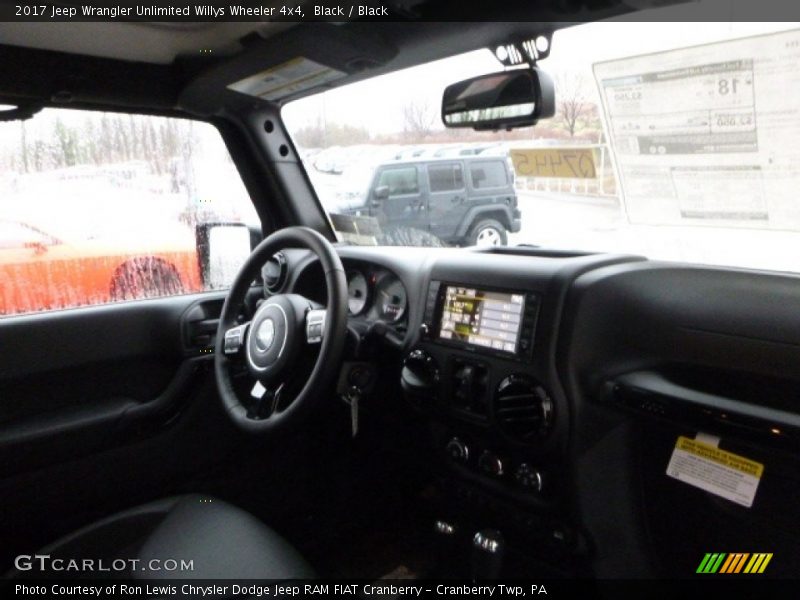 Black / Black 2017 Jeep Wrangler Unlimited Willys Wheeler 4x4